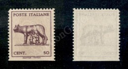 1944 - 50 Cent (515Av) Non Dentellato In Basso (120) - Andere & Zonder Classificatie
