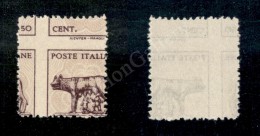 1944 - 50 Cent (515A) Con Dentellatura Molto Spostata Nei Due Sensi - Andere & Zonder Classificatie