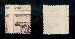 1944 - 50 Cent (515A) Con Dentellatura Molto Spostata Nei Due Sensi - Autres & Non Classés