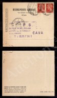 Estratto Conto - Coppia Del 20 Cent (537) - Da Roma A Cava Tirreni Del 9.7.45 - Other & Unclassified