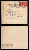 Estratto Conto - Coppia Del 20 Cent (537) - Da Roma A Cava Tirreni Del 9.7.45 - Autres & Non Classés