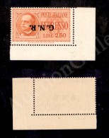 1944 - GNR Verona - 2,50 Lire (20a - Espressi) Con Spoprastampa Capovolta Nuovo Con Gomma Integra - Punto Grosso... - Other & Unclassified