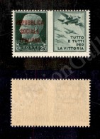 1944 - 25 Cent Aviazione (27B - Propaganda) Con Soprastampa M - Nuovo Con Gomma Integra (650) - Altri & Non Classificati