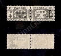 1944 - 4 Lire (45a - Pacchi Postali) Con Soprastampa Corta - Nuovo Con Gomma Integra (1.125) - Autres & Non Classés