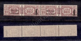 1944 - Coppia Del 10 Lire (46/46a - Pacchi Postali) Con Le Due Diverse Soprastampe - Nuova Con Gomma Integra... - Other & Unclassified