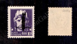 1944 - Saggi - 10 Lire (P14A) Con Fascio In Nero - Nuovo Con Gomma Integra - Cert. Colla (6.000) - Andere & Zonder Classificatie