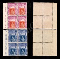 1951 - Toscana (653/654) - Serie Completa In Quartine - Gomma Integra (250) - Autres & Non Classés