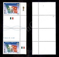 2006 - Mondiali Di Calcio - Coppia Verticale Del 1 Euro (18 Minifogli) Con Interspazio Al Centro Nuova Con Gomma... - Autres & Non Classés