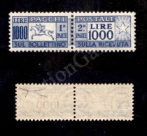 1954 - Cavallino - 1000 Lire (81 - Pacchi Postali) Nuovo Con Gomma Integra - Molto Bello E Ben Centrato - Bottacchi... - Other & Unclassified