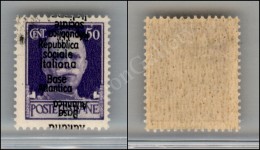 1944 - 50 Cent (29c) Con Doppia Soprastampa/una Capovolta - Nuovo Con Gomma Integra (675) - Other & Unclassified