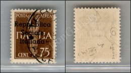 1944 - 75 Cent (14) Usato - Cert. Raybaudi (300) - Autres & Non Classés