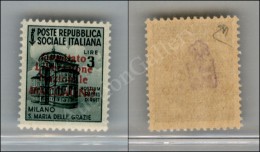 Maccagno - 1945 - 3 Lire (7) Nuovo Con Gomma Integra - Diena (7.750) - Otros & Sin Clasificación