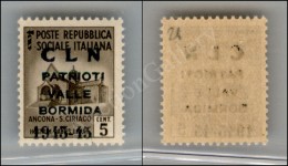 1945 - Soprastampa Modificata - 5 Cent (1A) Nuovo Con Gomma Integra - Molto Bello - Cert. AG (4.500) - Andere & Zonder Classificatie