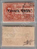 1919 - 25 Cent (1 - Espressi) Usato Nel Giorno D’emissione - Trieste 1.1.19 (350+) - Andere & Zonder Classificatie
