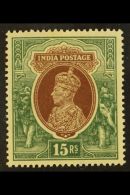 1937 15r Brown And Green, SG 263, Unmounted Mint, Slight Toning.  For More Images, Please Visit... - Andere & Zonder Classificatie