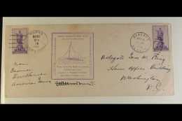 1939 FIRST TRANSPACIFIC MAIL By A White Man In An Outrigger Canoe, Long Cover, With Pictorial Cachet, And Signed... - Hawaï