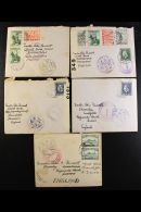1939-40 CENSORED MAIL TO ENGLAND A Group Of Censored Covers With Entire Letter Contents, Each From The British... - Other & Unclassified