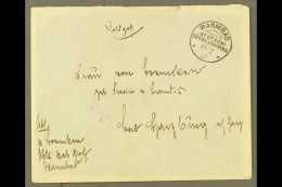 SOUTH WEST AFRICA 1907 (19 Feb) Stampless Feldpost Cover Addressed To Germany, Bearing "Warmbad" Cds, Plus Arrival... - Autres & Non Classés