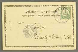 SOUTH WEST AFRICA 1901 (22 Oct) Ppc To Germany Bearing 5pf Yacht Tied By Very Fine "SEEIS" Cds Cancel With... - Autres & Non Classés