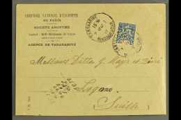 MADAGASCAR 1913 Cover From Tananarive To Switzerland, Franked With Single Moheli 1906-7 25c Blue Issue (hence Used... - Andere & Zonder Classificatie