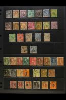 INDOCHINA 1892-1912 FINE USED Collection On A Stock Page. Includes 1892 Peace And Commerce Set, 1900 New Colour... - Autres & Non Classés