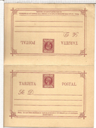 FILIPINAS 1898-9 ENTERO POSTAL DOBLE 5 MILESIMAS - Philippines