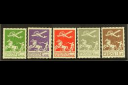 1925-29 Air Complete Set (SG 224/28, Facit 213/17, Michel 143/45 & 180/81), Very Fine Mint, 10o Showing... - Autres & Non Classés