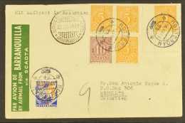 SCADTA 1932 (16 Dec) Cover From Netherlands Addressed To Medellin, Bearing Netherlands 2½c And SCADTA... - Colombia