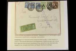 SCADTA 1928 (Nov) Cover Addressed To Bogota, Bearing Colombia 4c Strip Of 3 And SCADTA 1923 10c, 20c & 60c All... - Colombia