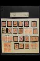 1868 "ONE PESO" POSTMARKS COLLECTION A Used Collection Of The 1860 1p Type II, Both Shades, Scott 57 Or 57c,... - Colombia