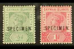 1900 ½d And 1d, Overprinted "SPECIMEN", SG 1/2s, Fresh Mint. (2) For More Images, Please Visit... - Kaaiman Eilanden