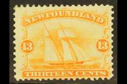 1865 13c Orange Yellow, Schooner, SG 29, Very Fine And Fresh Mint. For More Images, Please Visit... - Andere & Zonder Classificatie