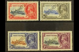 1935 Silver Jubilee Set Complete, Perforated "Specimen", SG 103s/106s, Very Fine Mint Large Part Og. (4 Stamps)... - Iles Vièrges Britanniques