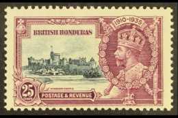 1935 25c Slate & Purple, EXTRA FLAGSTAFF VARIETY, SG 146a, Mint. For More Images, Please Visit... - Honduras Britannique (...-1970)