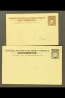 1893 Stationery Postcards ½a And 1a Each With Violet "SPECIMEN" Handstamps, Minor Faults To ½a. (2... - British East Africa