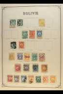 1867-1931 MINT & USED COLLECTION The Bolivia Section Extracted From A Wonderful, Original, Old-time,... - Bolivie