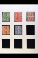 1904-1924 BLOCKS OF FOUR With KEVII ½d To 2½d (SG 67/69); 1912 1d (SG 72); 1913-24 Set To 2½d... - Other & Unclassified