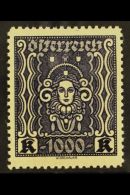 1922-24 1000k Deep Violet On Yellow Perf 11½ (Michel 404 B, SG 505b), Very Fine Never Hinged Mint, Very... - Other & Unclassified