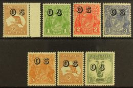 OFFICIAL 1932-33 "O S" Overprinted All Different NEVER HINGED MINT Selection Comprising (wmk 7) 6d 'Roo (SG O127);... - Other & Unclassified