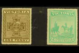 VICTORIA 1900 Anglo Boer War Patriotic Fund Set, SG 374/5, Superb Well Centered Pair. (2 Stamps) For More Images,... - Other & Unclassified