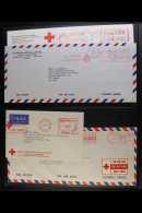 RED CROSS METER MAIL 1955-93 COLLECTION Of Commercial Covers, All With Red Cross Meter Mail Impressions, We See... - Unclassified