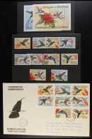 HUMMINGBIRDS BARBUDA MAIL 1993 Hummingbirds Complete Set With Both Mini-sheets, SG 1425/1432 And MS1433, Both $6... - Unclassified