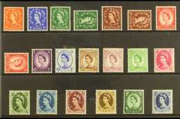 1952-52 Wilding Definitives Wmk Tudor Crown Set, SG 515/31, Plus Sideways Watermarks, SG 517a/9a, Never Hinged... - Andere & Zonder Classificatie