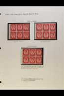 1952-1960 2½d CARMINE-RED BOOKLET PANES. SPECIALIZED NEVER HINGED MINT COLLECTION Of All Different Complete... - Andere & Zonder Classificatie