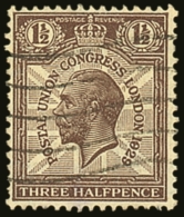 1929 1½d Purple-brown UPU '1829' FOR '1929' Variety (R. 2/5), SG Spec NCom7c, Fine Used. For More Images,... - Unclassified