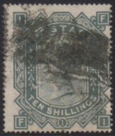 1867-83 10s Greenish-grey Wmk Maltese Cross, SG 128, Good Used With Fresh Colour & Full Perfs, Small Smudgy... - Altri & Non Classificati