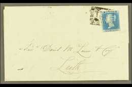 1841 2d Blue With 4 Margins Tied To 1846 (4th May) EL From Grangemouth To Leith, Stamp Tied By "161" Numeral. An... - Andere & Zonder Classificatie