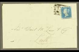 1841 2d Blue With 4 Margins Tied To 1846 (4th May) EL From Grangemouth To Leith, Stamp Tied By "161" Numeral. An... - Other & Unclassified