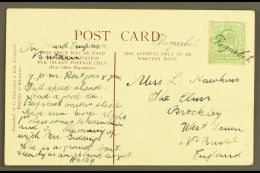 S.S. EMPRESS OF BRITAIN - WRITTEN ON BOARD WITH FINE HALIFAX PAQUEBOT Picture Postcard Of Liverpool Addressed To... - Andere & Zonder Classificatie