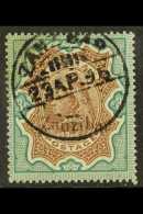 1895-96 3r Brown And Green Of India With "Zanzibar" Overprint, SG 20, Fine Used.  For More Images, Please Visit... - Zanzibar (...-1963)
